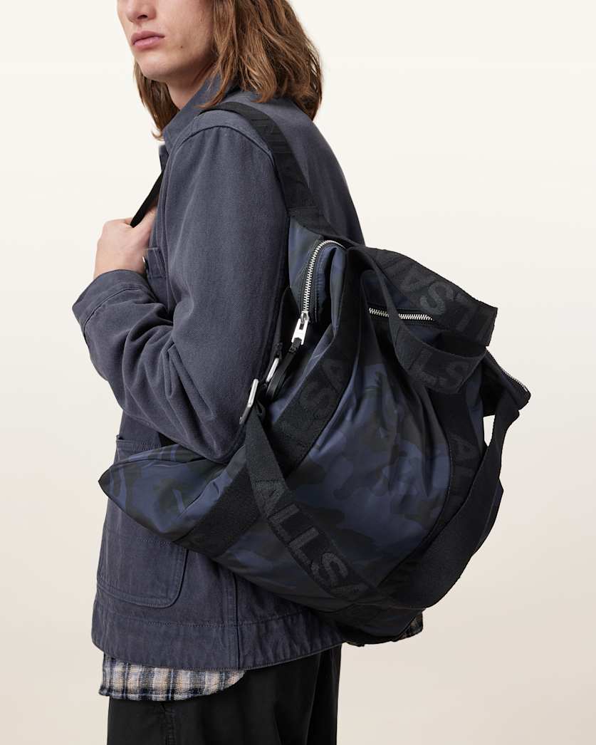 Kei Recycled Multi-Use Backpack CAMO BLUE | ALLSAINTS